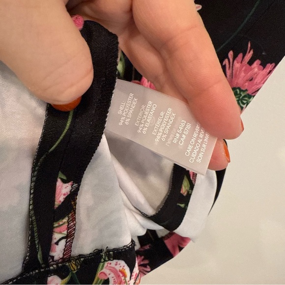 Karl Lagerfeld Black Floral Dress - Picture 10 of 15